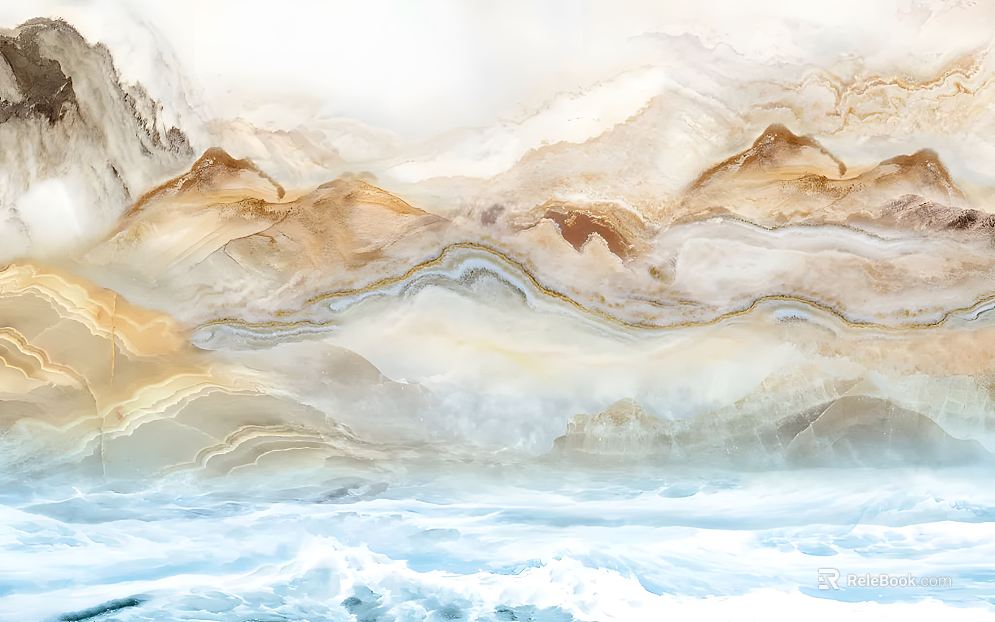 New Chinese Style Chinese Yana Marble Background Wall Marble Painting Stone Painting texture