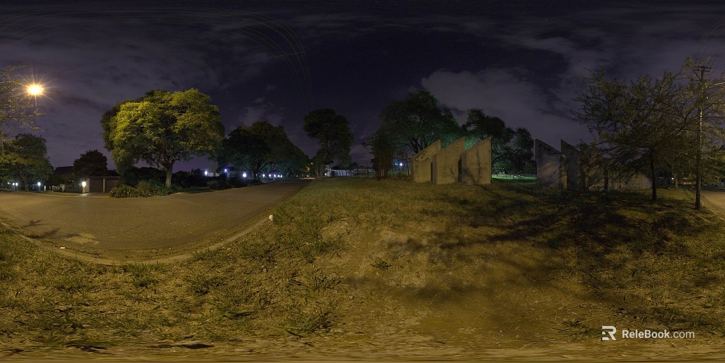 Outdoor Country Park Night HDR texture