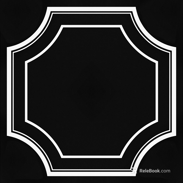 Black and white geometric parquet ground decoration texture