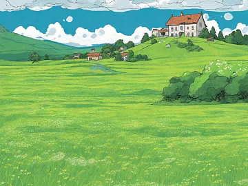 Landscape painting of nature texture (ID:ffach826491)