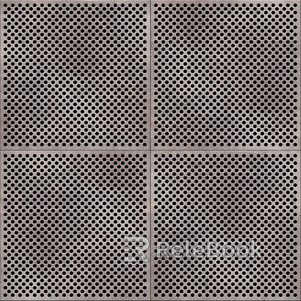 Perforated plate metal texture