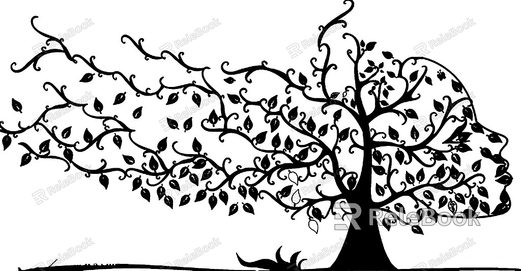 black and white tree shadow texture