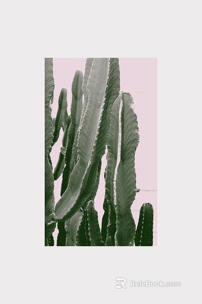 Plant painting texture