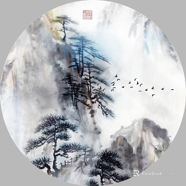 landscape painting texture