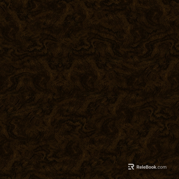 Dark brown water wave textured wood veneer texture