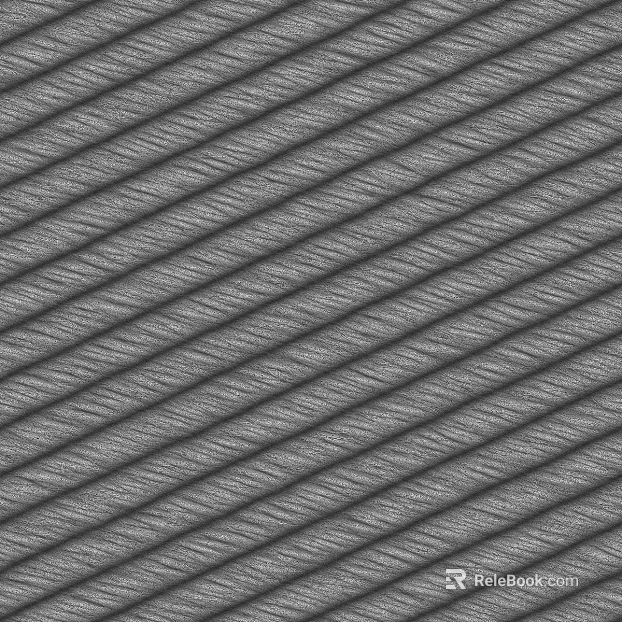 Grey Striped Leather Wall Bag texture
