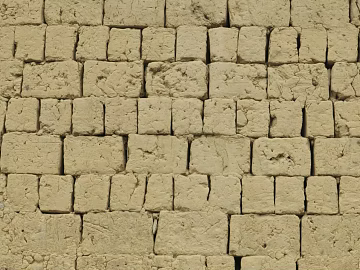 Light yellow soil brick wall masonry material texture (ID:ffaeh902232)