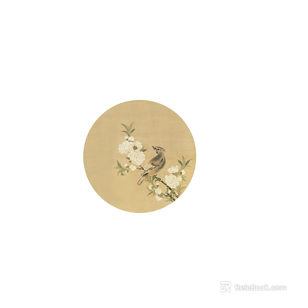 circle frame painting texture