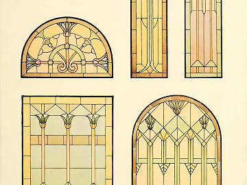 Light Luxury Vintage Stained Glass texture (ID:ffach224790)