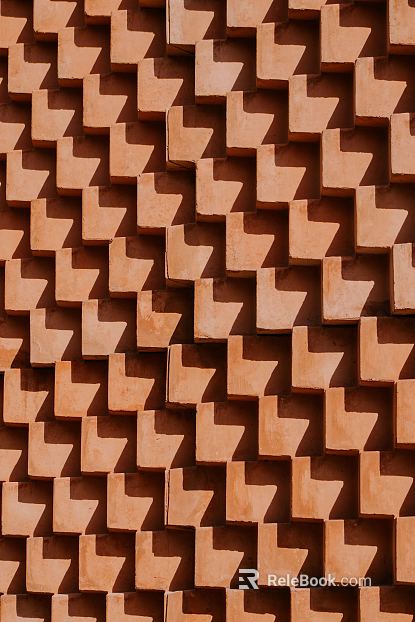 Brick wall orange exterior wall paper brick texture