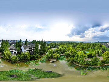 outdoor chinese garden landscape day hdr texture (ID:ffach948366)