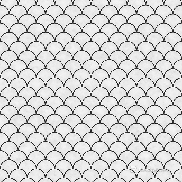 Black and white concave-convex brick joint texture