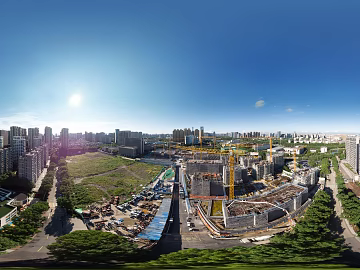 HDR urban ecological greening panorama texture (ID:ffach425203)