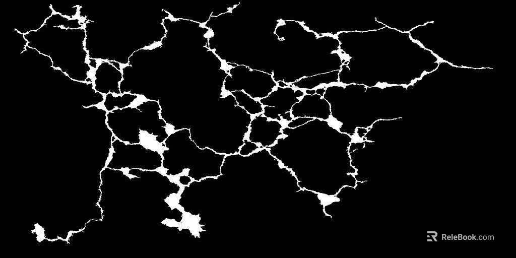 Black and white crack bump map texture