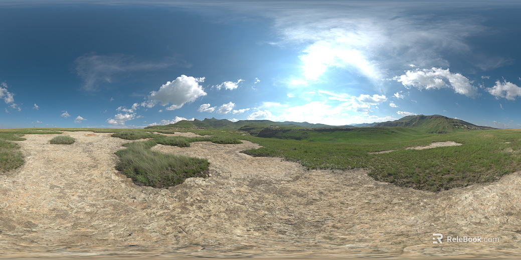 Outdoor Sunny Daytime Lawn HDR texture