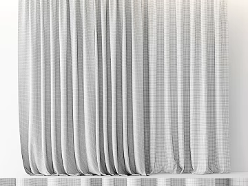 White check fabric curtain bedroom soft outfit texture (ID:ffaeh207826)