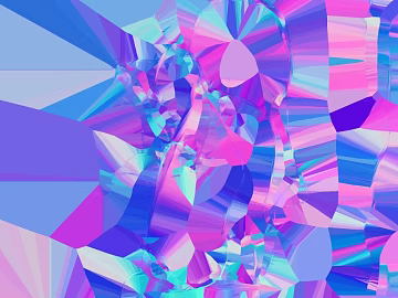 Blue powder colorful art glass 3d model