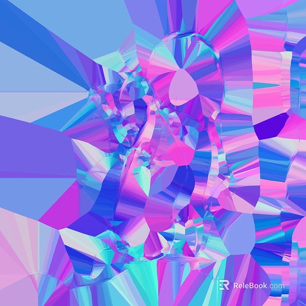 Blue powder colorful art glass texture