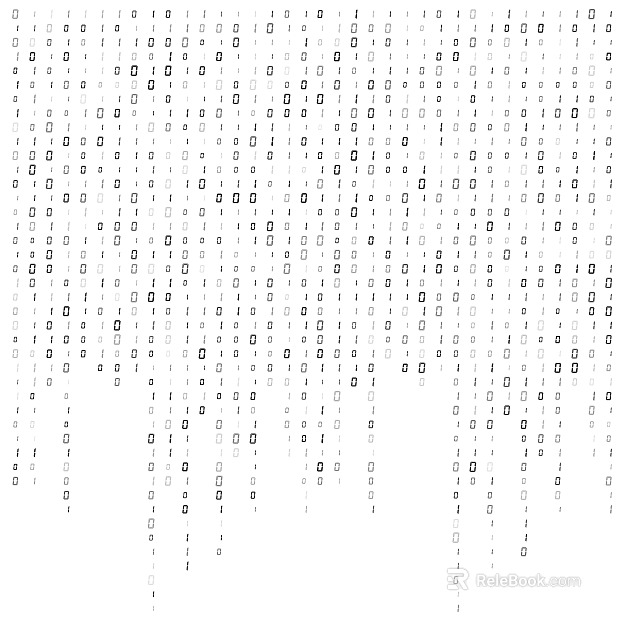 Black and white binary digital perforated metal plate glass paste texture