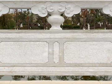 Chinese white marble stone railing outdoor landscape components texture (ID:ffaeh266232)