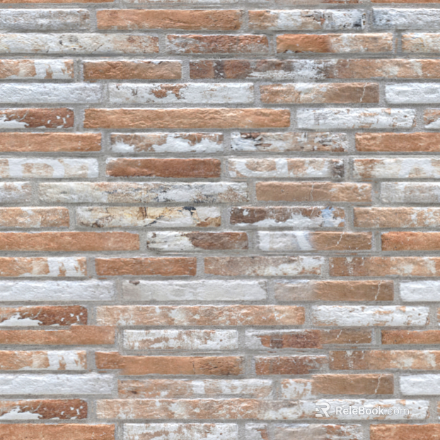 Retro motley brick wall background wall texture