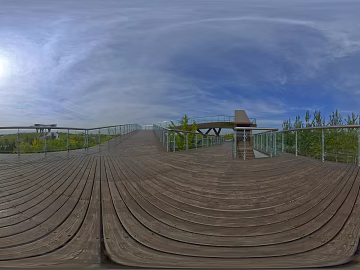 Outdoor plank road HDR texture (ID:ffaeh170501)