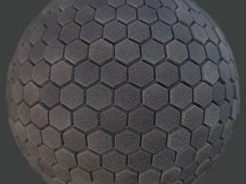 Hexagonal Brick PBR texture (ID:ffach329181)
