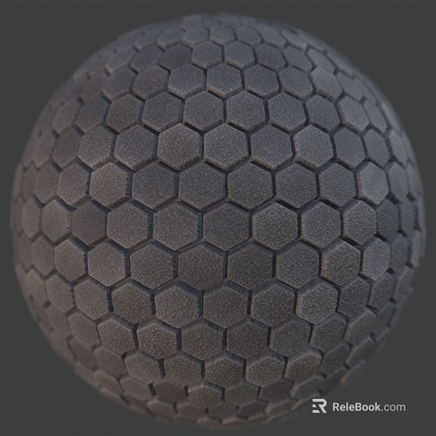 Hexagonal Brick PBR texture