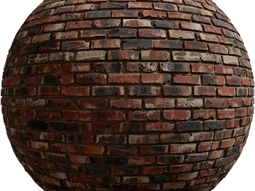 Brick wall PBR texture (ID:ffach434664)