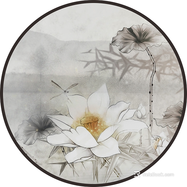 Plant painting texture