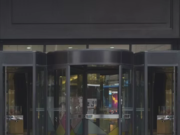 Colorful Geometric Glass Door Shop Entrance texture (ID:ffaeh459966)
