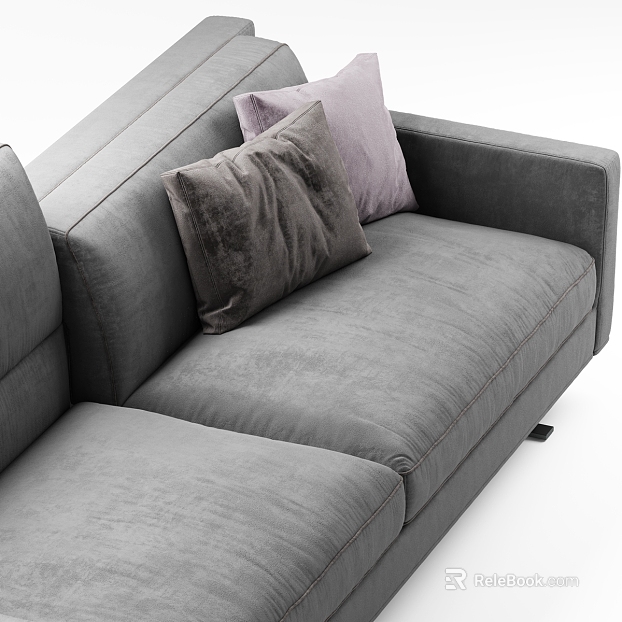 Grey flannel modern sofa fabric texture