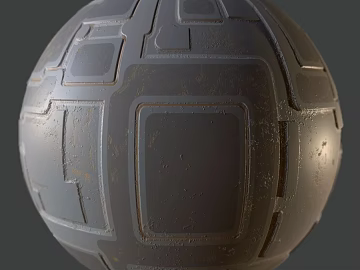 Sci-fi Scene Wall PBR texture (ID:ffach703181)