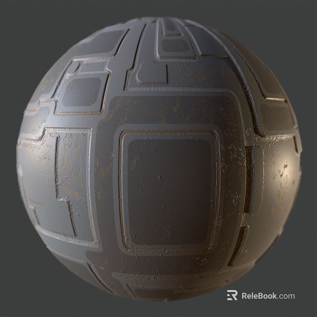 Sci-fi Scene Wall PBR texture