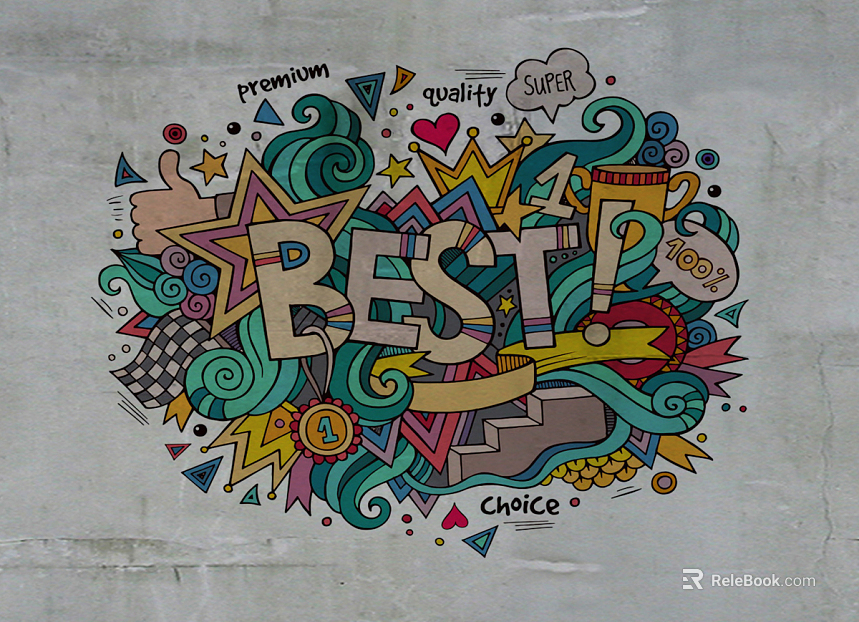 cartoon painting texture