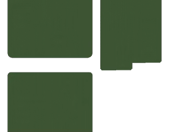 Dark green plain fabric soft fabric 3d model
