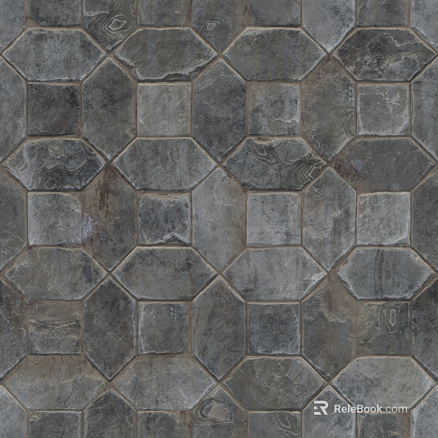 Dark gray stone floor tile living room ground texture