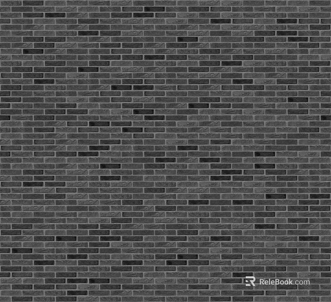 Dark gray brick wall exterior wall finish texture