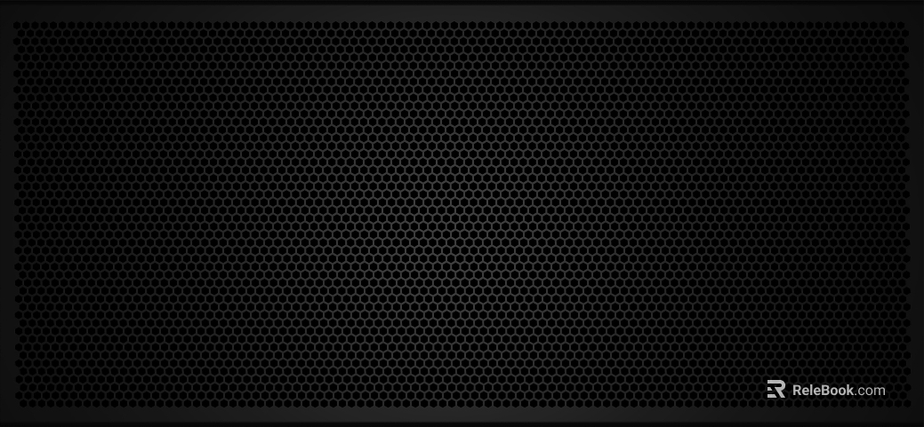 Black metal perforated plate industrial decorative surface texture