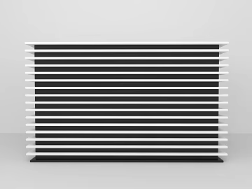 Black and white striped wall panel interior decoration texture (ID:ffaeh688636)