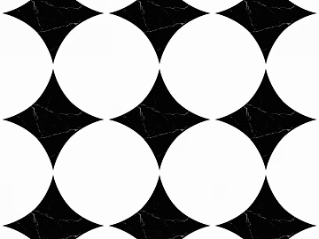 Modern simple black and white geometric tiles 3d model
