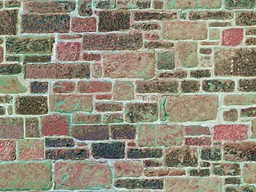 Vintage variegated brick wall exterior finish texture (ID:ffaeh721426)