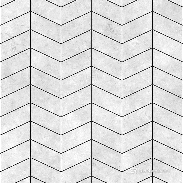 Light gray fish bone pattern tile kitchen and bathroom wall ground texture