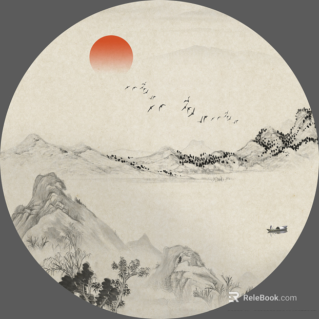 landscape painting texture