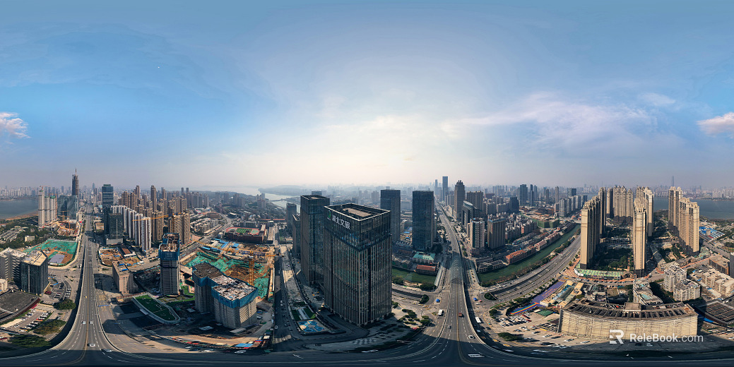 HDR urban ecological greening panorama texture