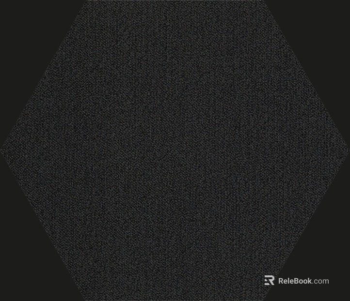 Black Hexagon Plain Tile Floor Paving texture