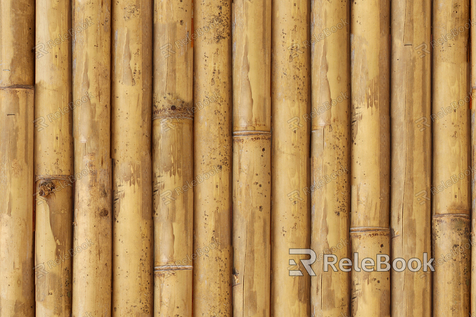 A verdant bamboo grove, its tall, slender stalks densely packed and reaching skyward, interspersed with lush foliage that filters the sunlight, casting dappled shadows on the mossy ground below.