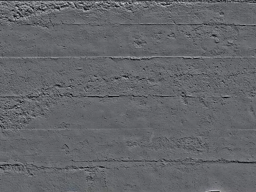 Dark gray cement wall decoration 3d model