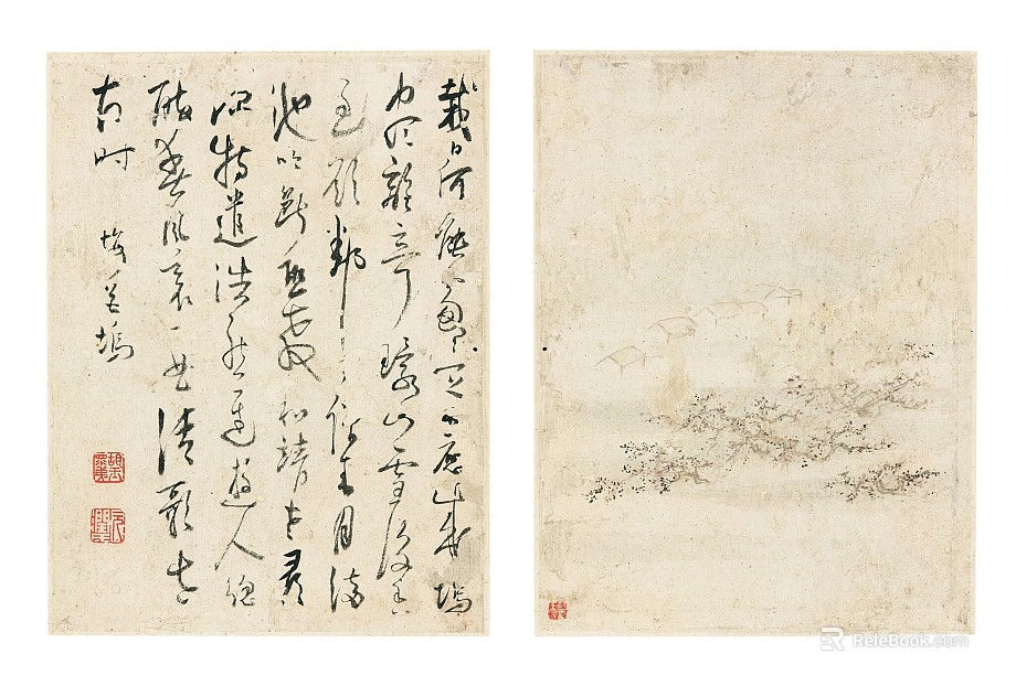 Modern Chinese Decorative Painting Ink Landscape Painting Hanging Painting texture