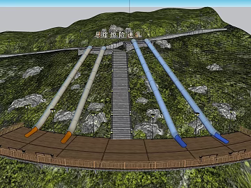 Cliff Speed Skating Amusement Facilities Outdoor Scenic Area texture (ID:ffaeh046534)